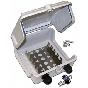 Outdoor distribution box for 5 connection modules, 50 pairs